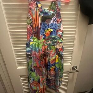 Colorful Jungle Print Dress